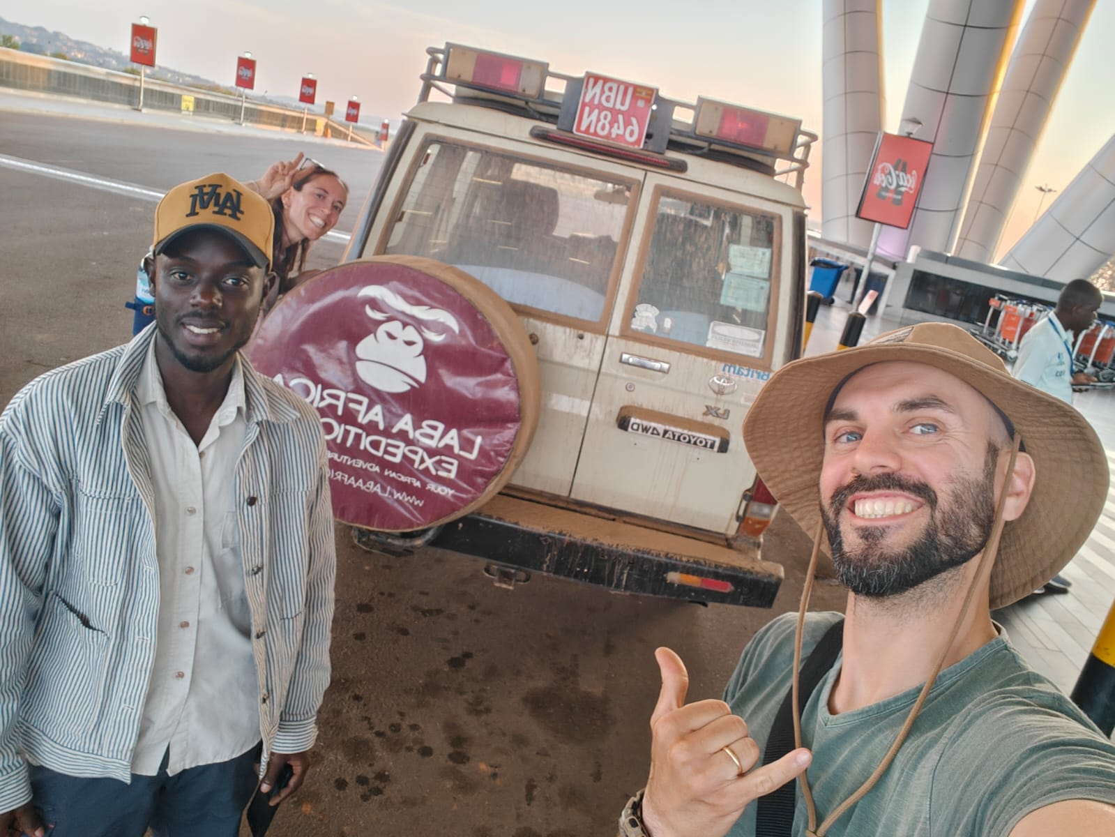 Travellers with our team during a self-drive safari in Kenya